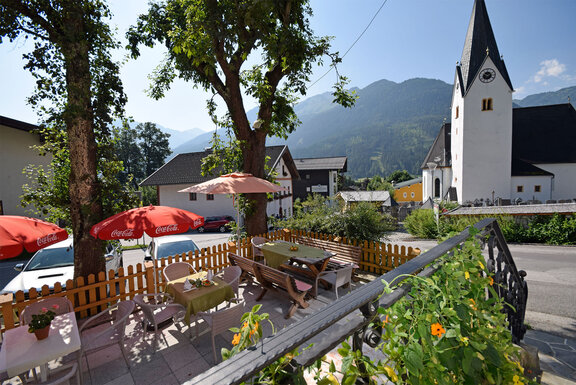 Gastgarten im Gasthof Pferdestall